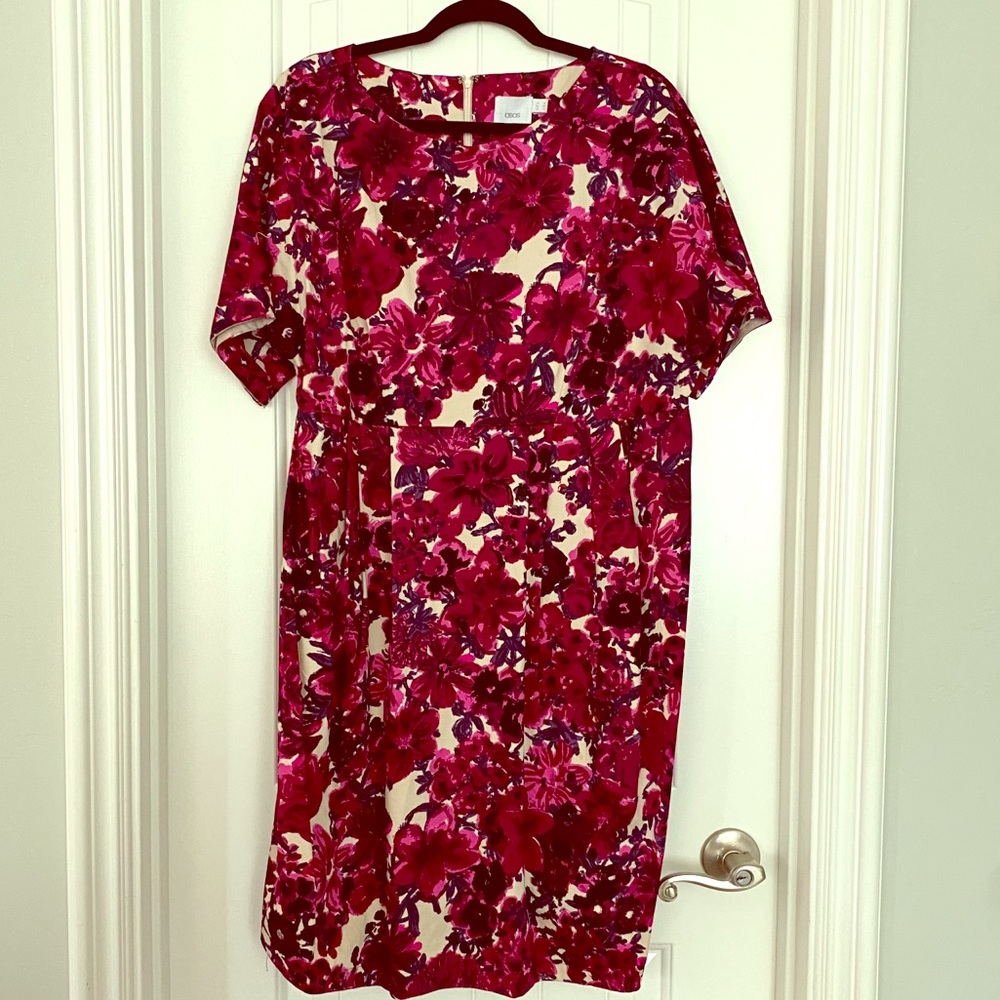 Floral print maternity dress